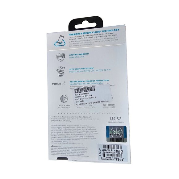 Speck Brand Presidio 2 Grip Phone Case for iPhone SE (2020-2022) iPhone 7/8-Gray - Picture 2 of 2